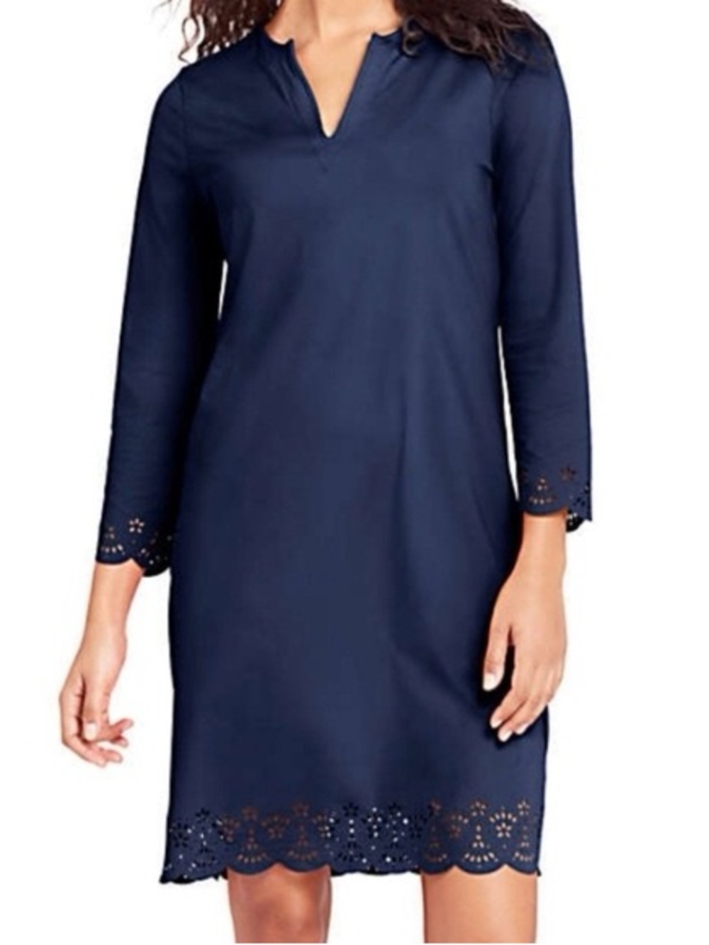 Land’s End Women’s Scalloped Swim Coverup Size XS